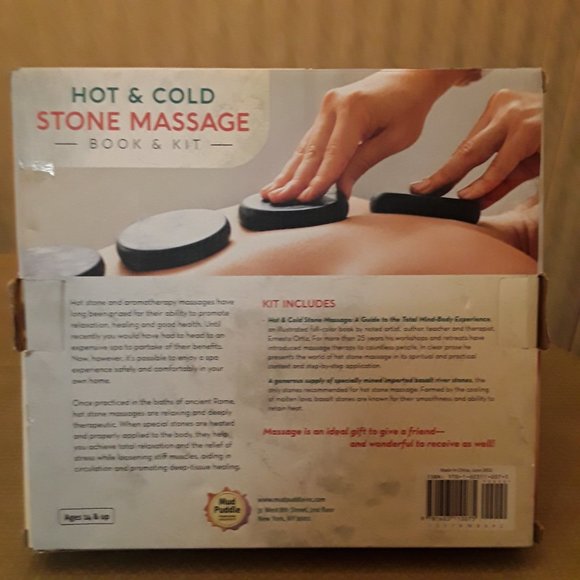 Hot & Cold Stone Massage Book & Kit Mud Puddle Brand NEW. - Picture 2 of 5